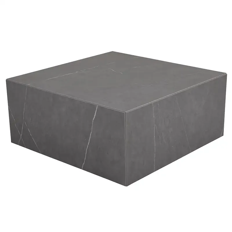 Zten soffbord 80x80 i grå marmor look Nyhet